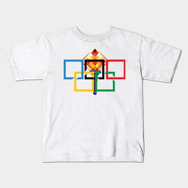 Olympic games Kids T-Shirt by GilbertoMS